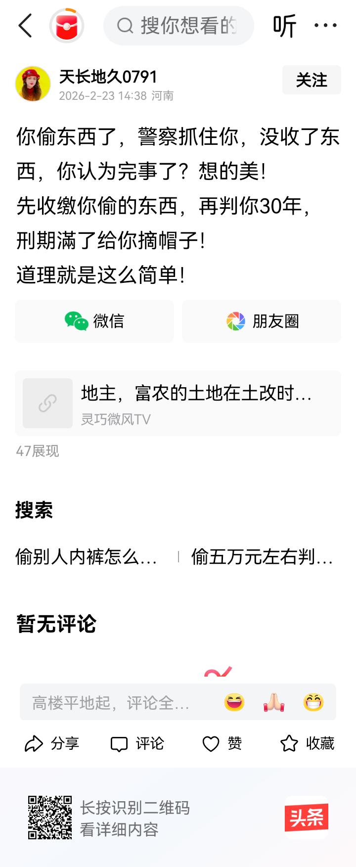 你同样也偷东西，怎么你就成了漏网之鱼？！