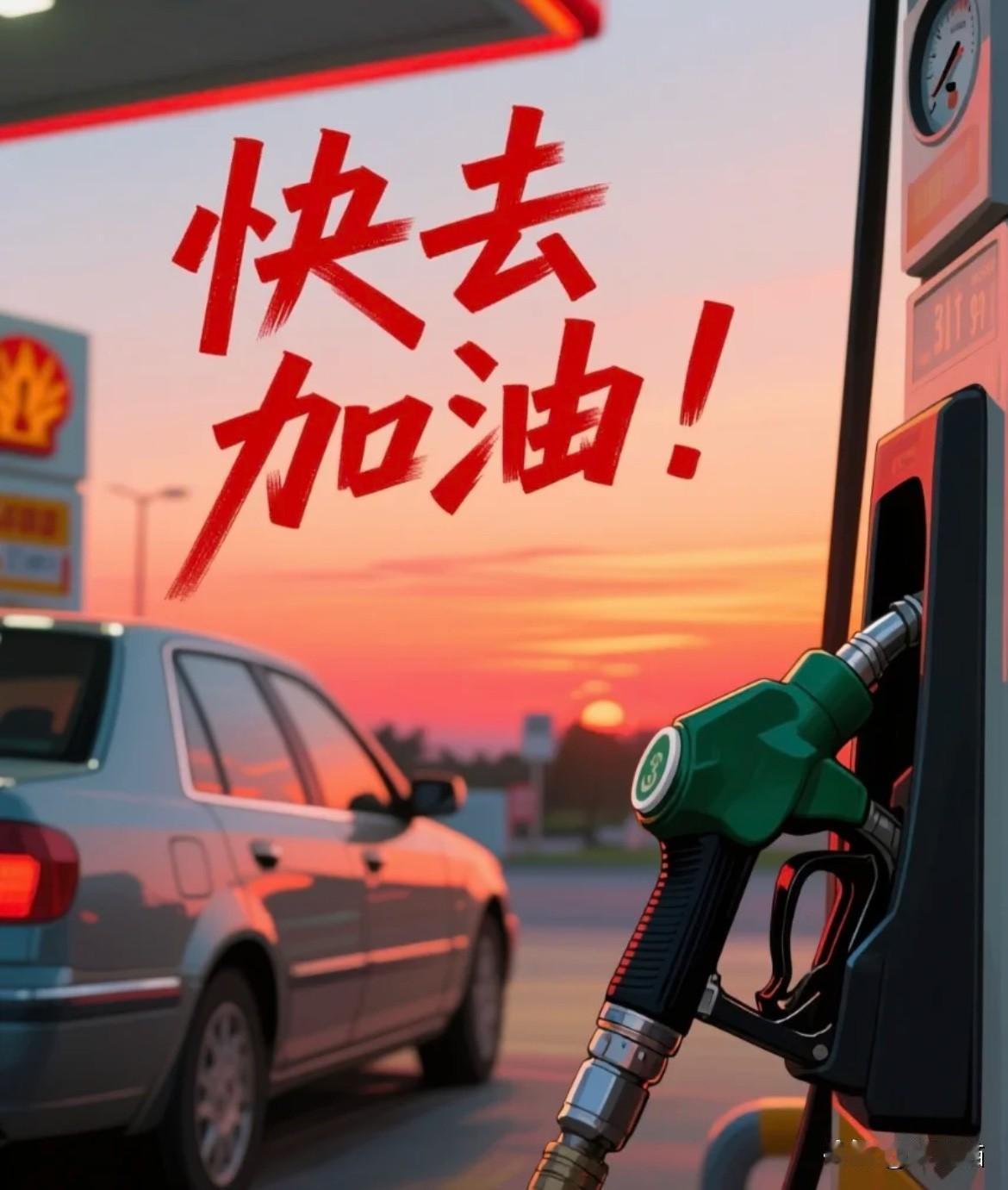 紧急通知一下，今天想去加油的，千万别去！

晚上24点开始，油价要大跌。92号直