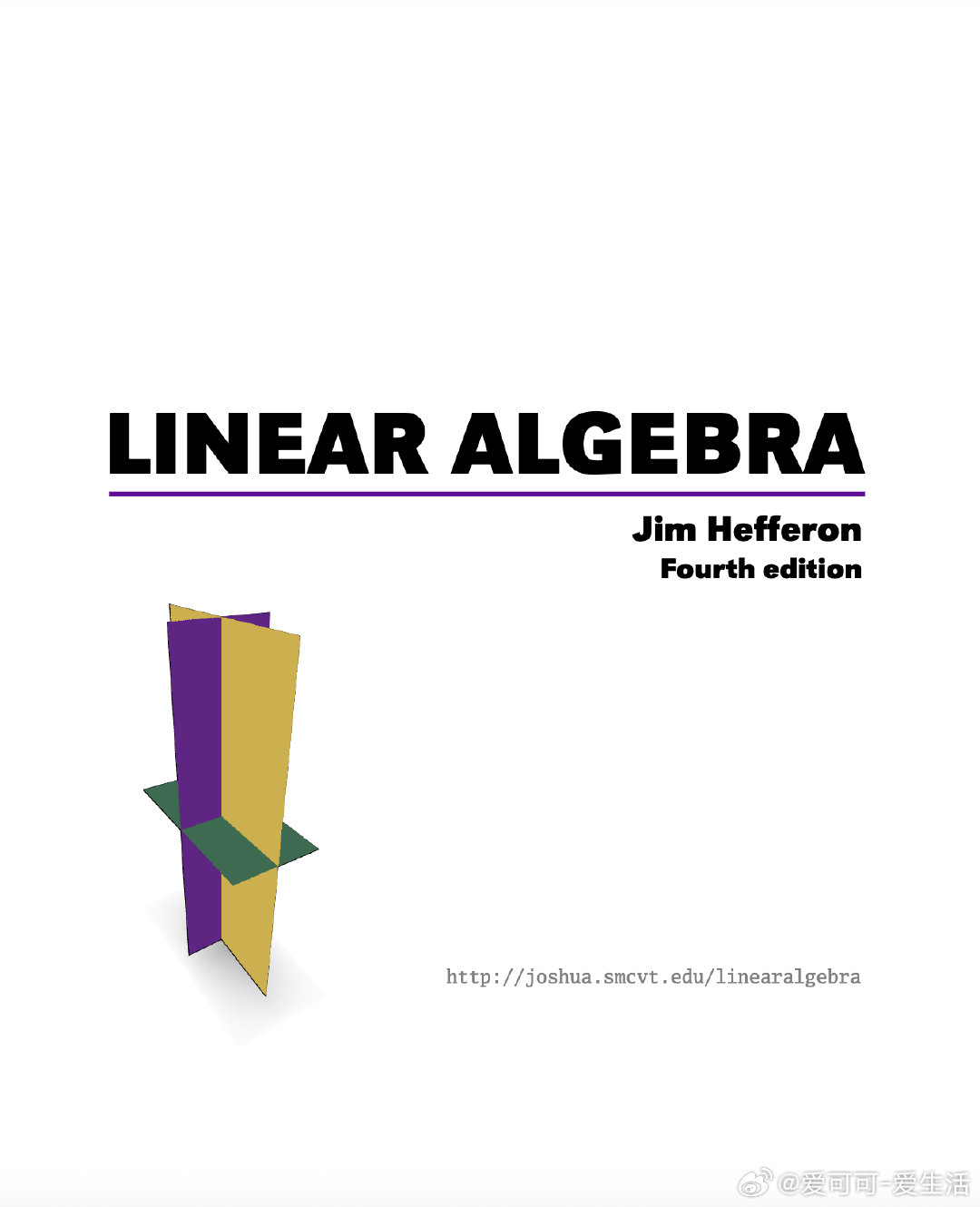 (免费)线性代数核心教材《Linear Algebra》Jim Hefferon
