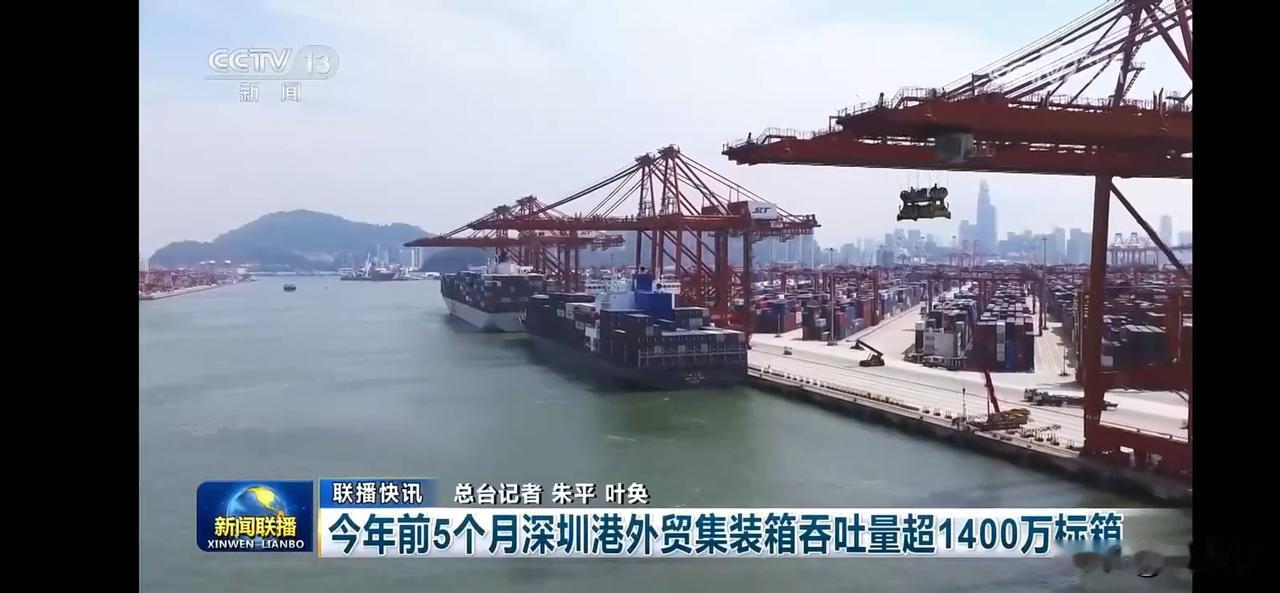 深圳港外贸集装箱吞吐量超1400万标箱，繁忙港口一览无余！