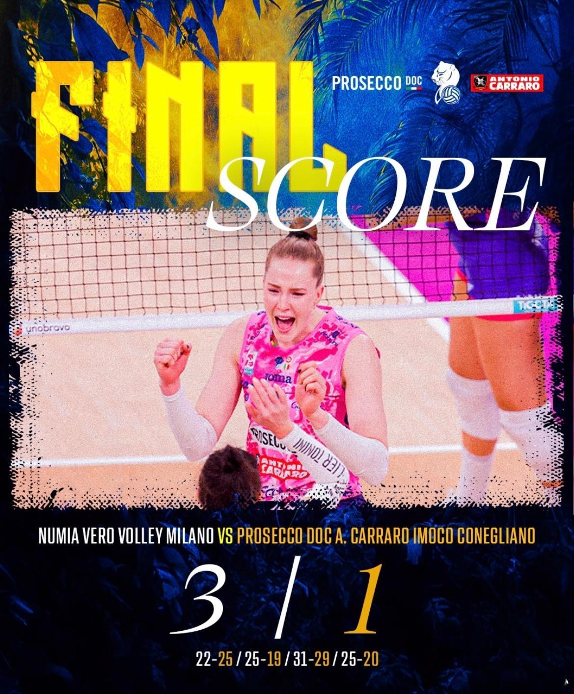 【意甲联赛17轮米兰3-1科内利亚诺技术统计】世界女排新闻朱婷朱婷留洋第七季 米