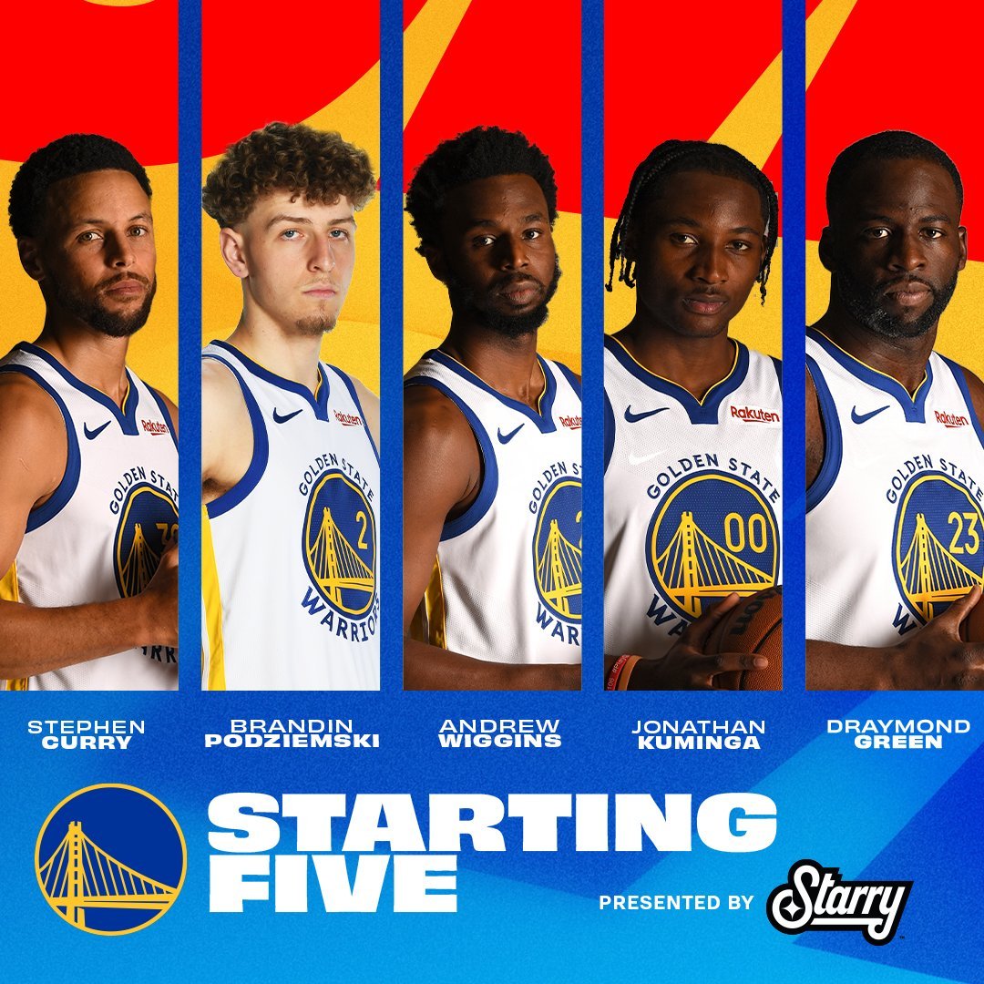 勇士对阵湖人首发五人 ​​​