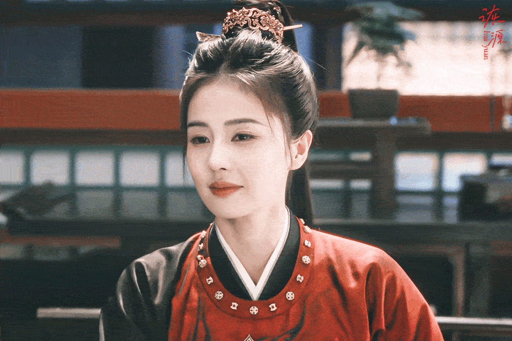 白鹿 《唐宫奇案》李佩仪 / 动图EP09-11 高马尾+红衣（红黑）-喝酒🍺