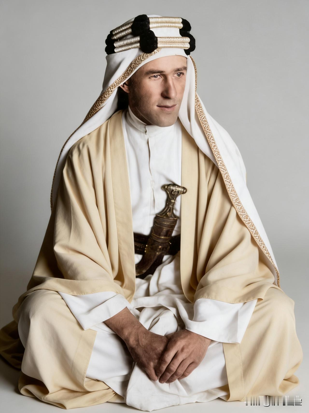 图为托马斯·爱德华·劳伦斯（Thomas Edward Lawrence，也被称