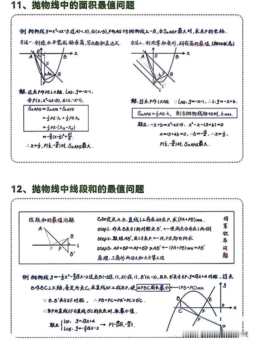 中考数学二次函数抛物线存在类问题梳理