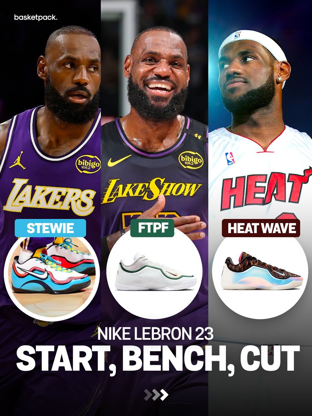 詹姆斯23的三个配色，哪双最好看？ 