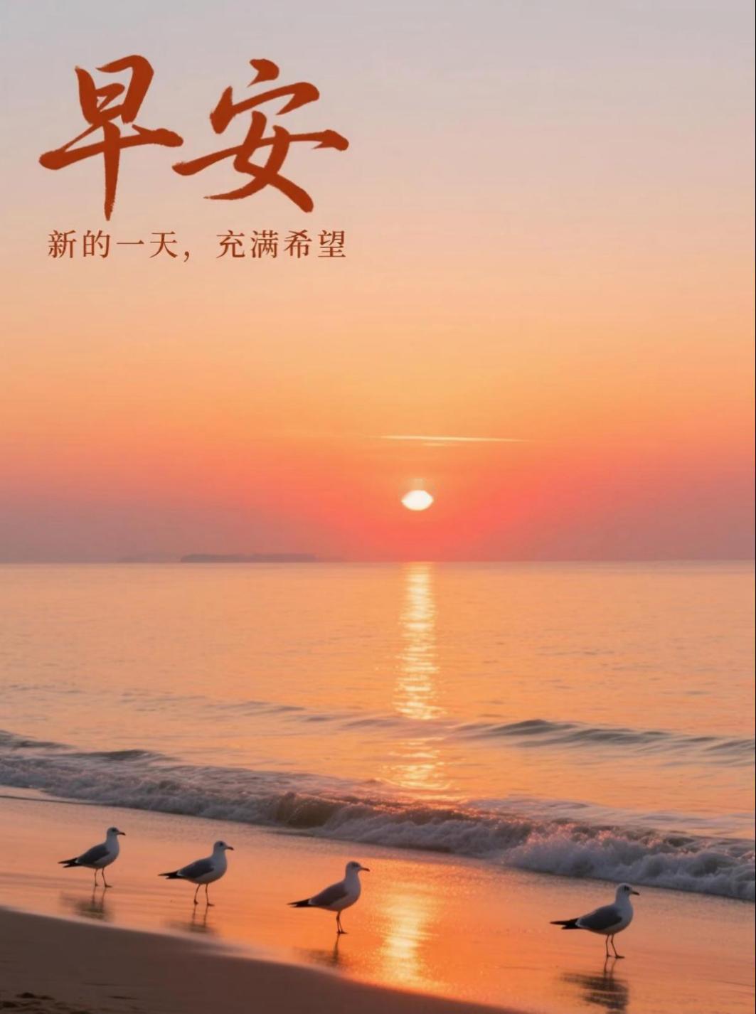 🌄🎁早安！新的一天，把烦恼留给昨天，今天只管努力和微笑，愿你充满能量，心怀感