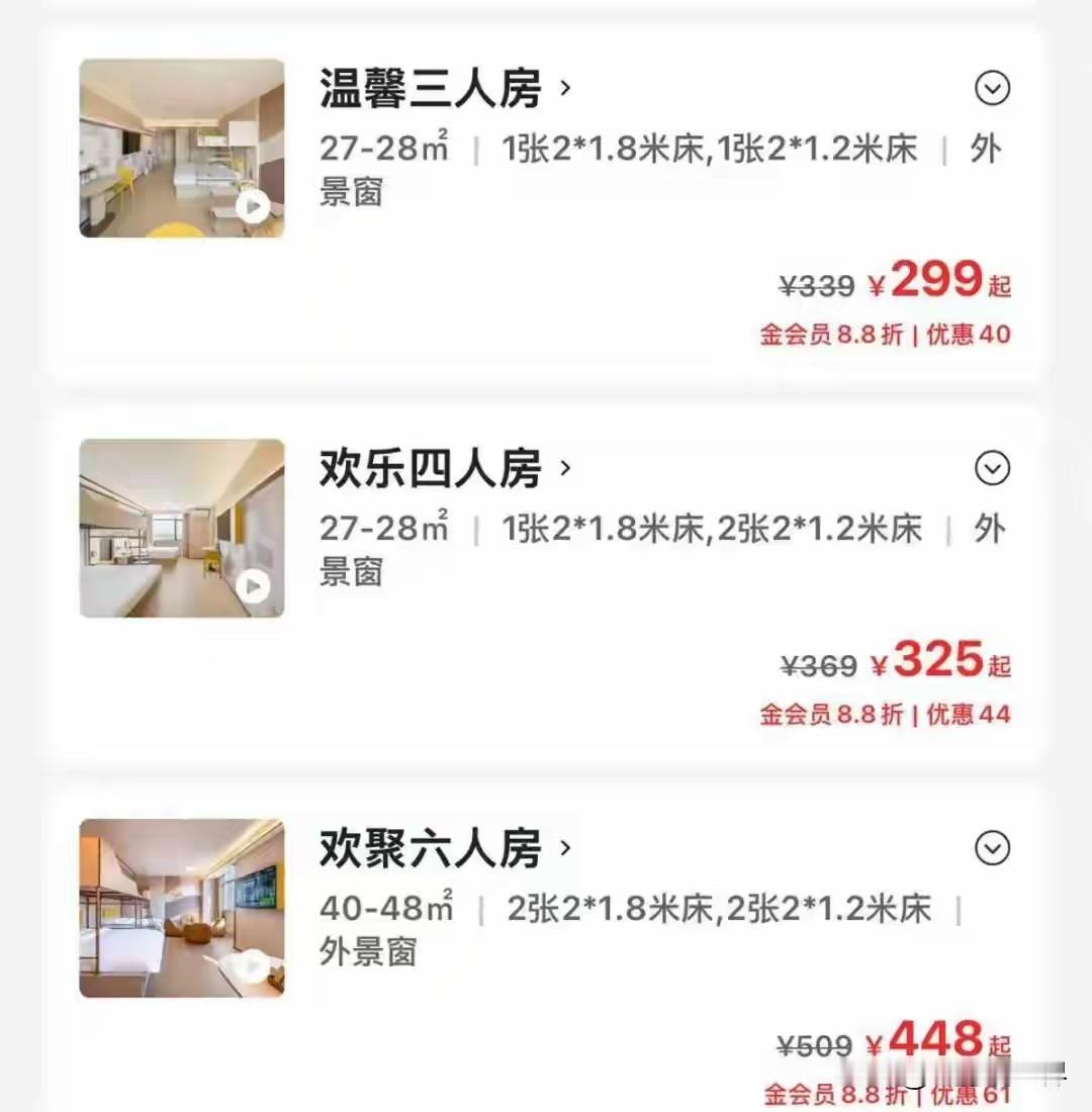 汉庭推出欢聚会6人房？你还别说这种房型非常适合朋友聚会、举家旅游住宿，性价比很高