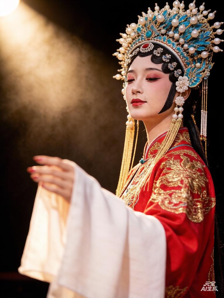 古典美人，华服盛装，优雅动人。