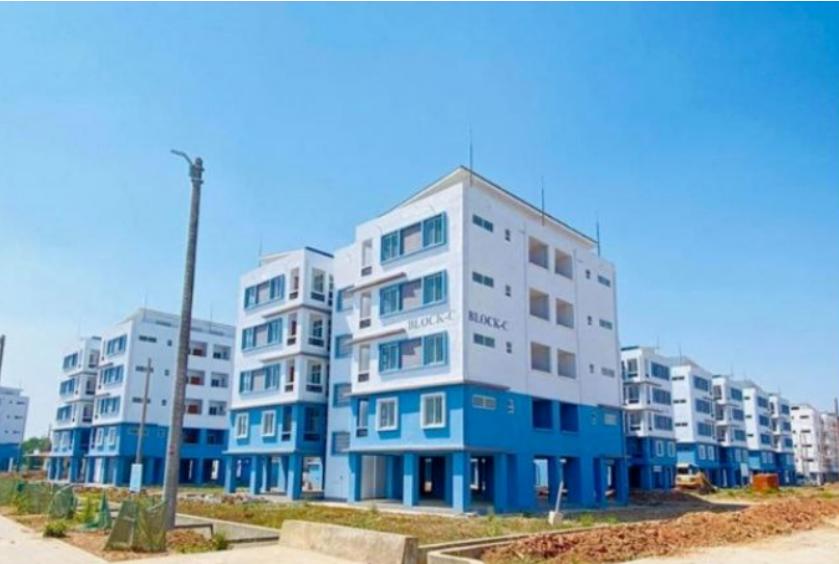 缅甸建设部城乡与住房发展管理司消息，仰光杜卡德贡公租房抽签获得租赁居住权的房间，