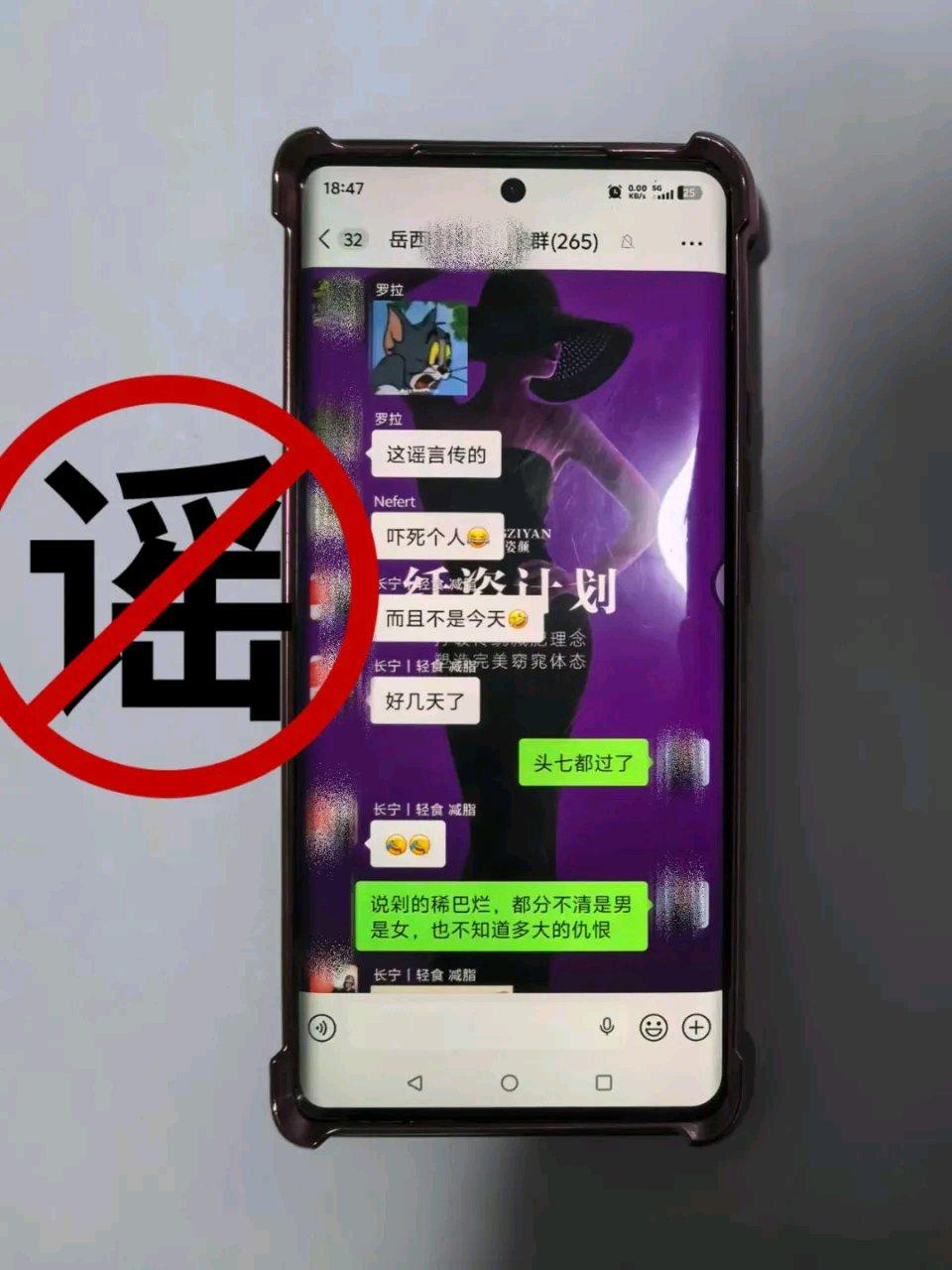 现在网络传谣的事儿真不少。7月27日，岳西网民胡某某在200多人的微信群散布“某