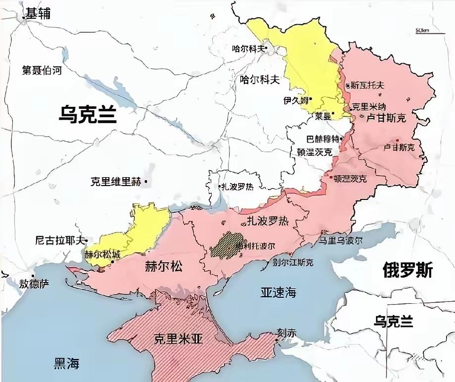 2026年俄军乌东版图又扩了！四州实控图一眼看懂。
到了2026年，乌东这块硬骨