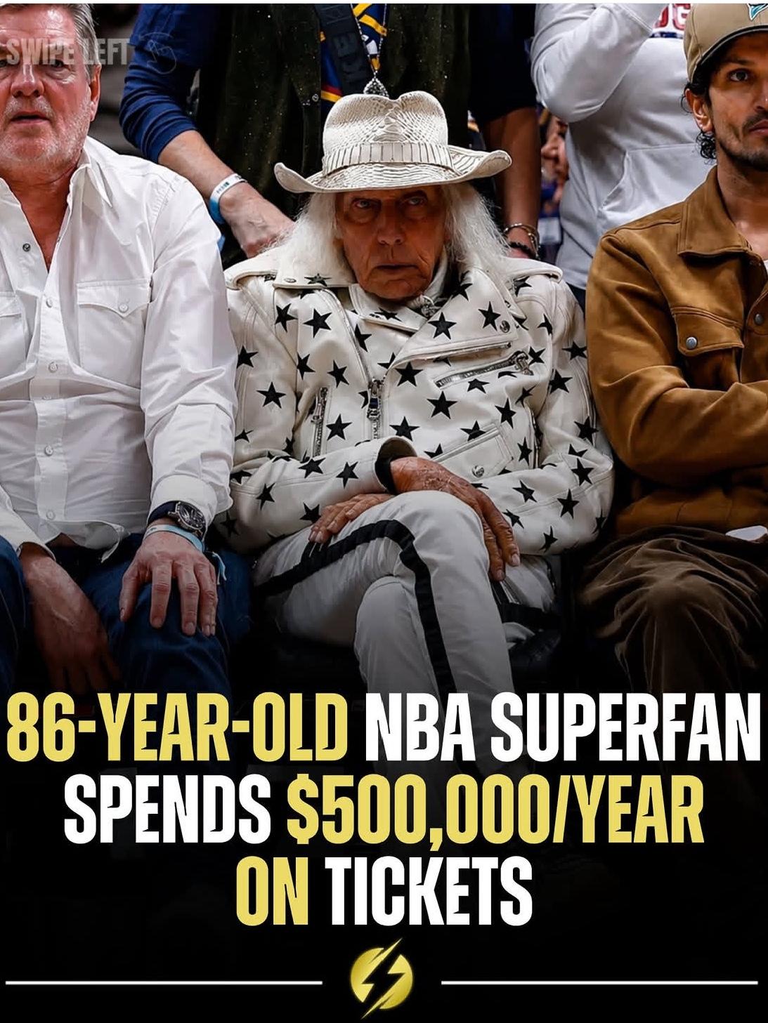 NBA拥有全球最狂热的球迷群体之一，而86岁的詹姆斯·戈德斯坦（James Go