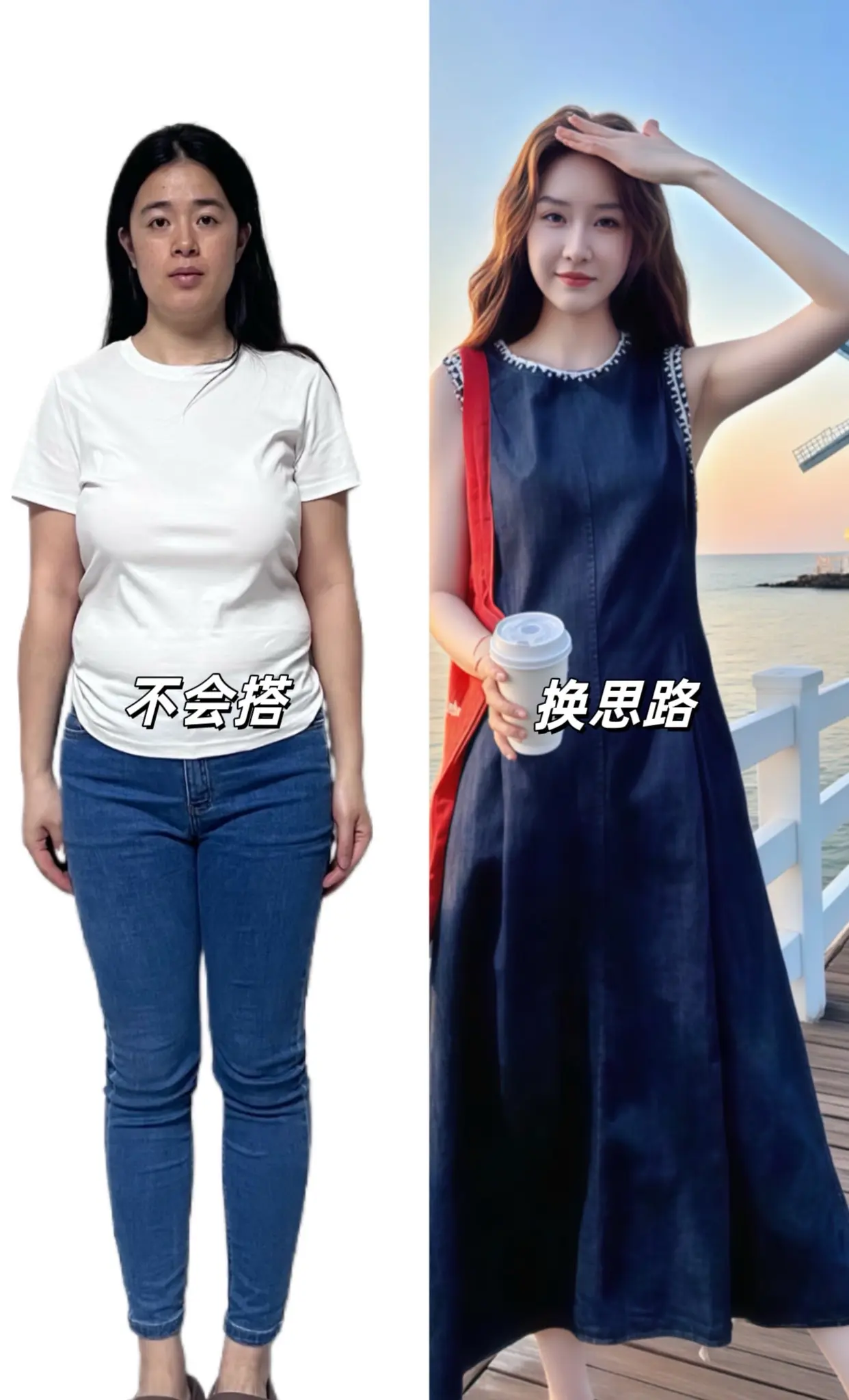 无袖连衣裙 韩系穿搭  梨形身材穿搭 夏日ootd穿搭 显瘦连衣裙