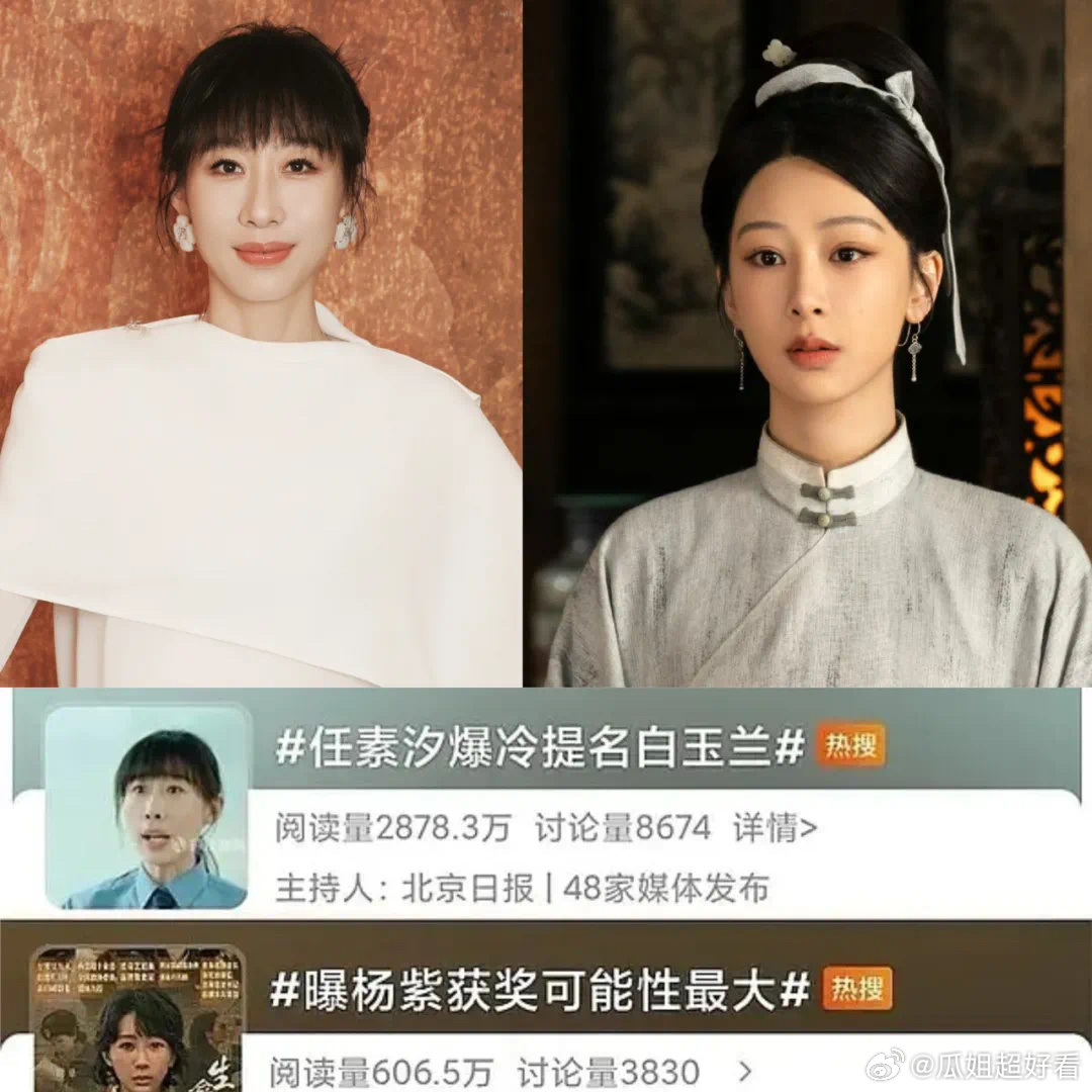 任素汐爆冷提名白玉兰的rs出来后，任素汐粉丝说是杨紫给安排的，因为杨紫有个获奖可