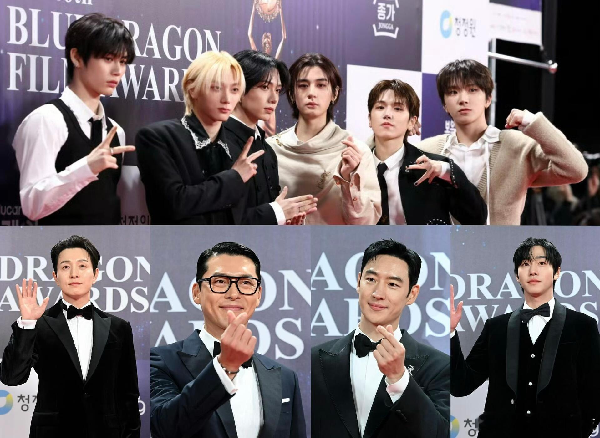 第46届青龙电影奖男明星红毯怼脸图 