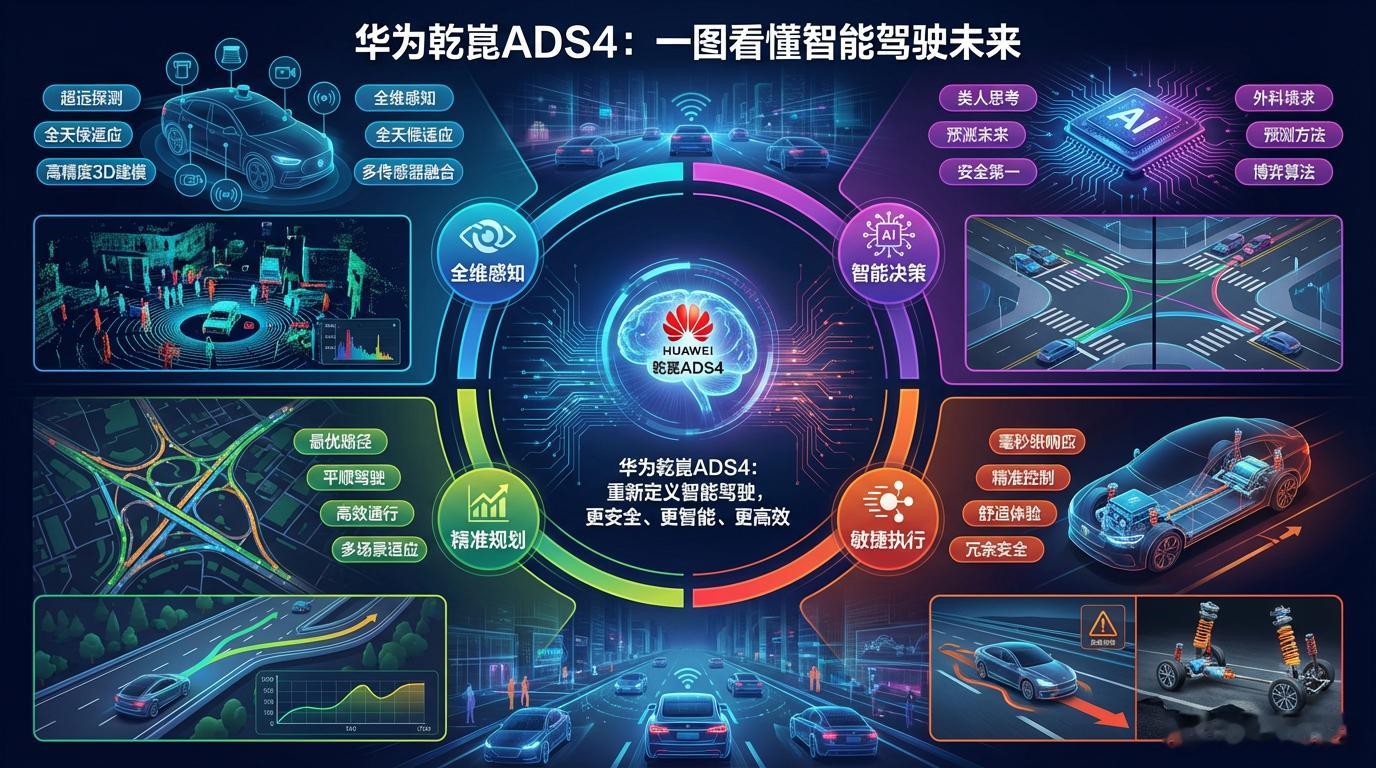 用nano banner pro生成的一张图看懂华为乾崑ADS4到也还可以，就是