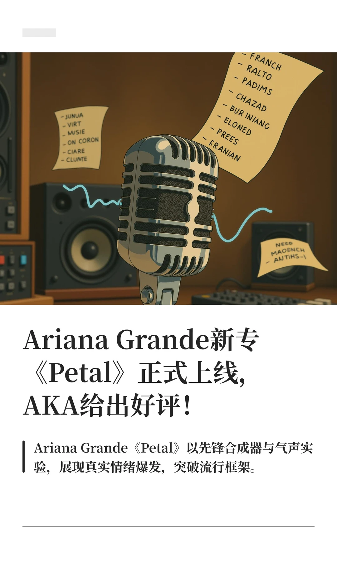 Ariana Grande新专《Petal》正式上线，AKA给出好评！