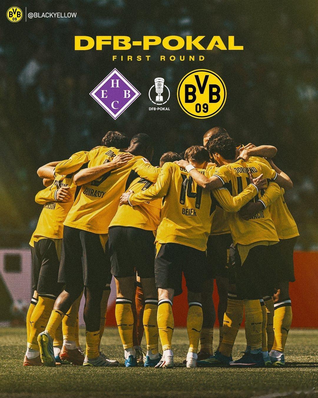 📺寻找对手影像资料中ing💛🖤我横德国杯首回合对手出炉，是来自德戊联赛的H