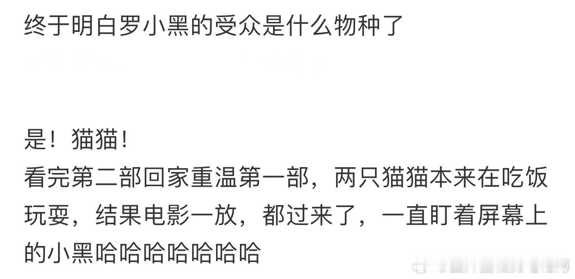 明白罗小黑的受众是什么群体了 除了终于熬到有消费能力的粉丝之外，还有一批猫猫！小