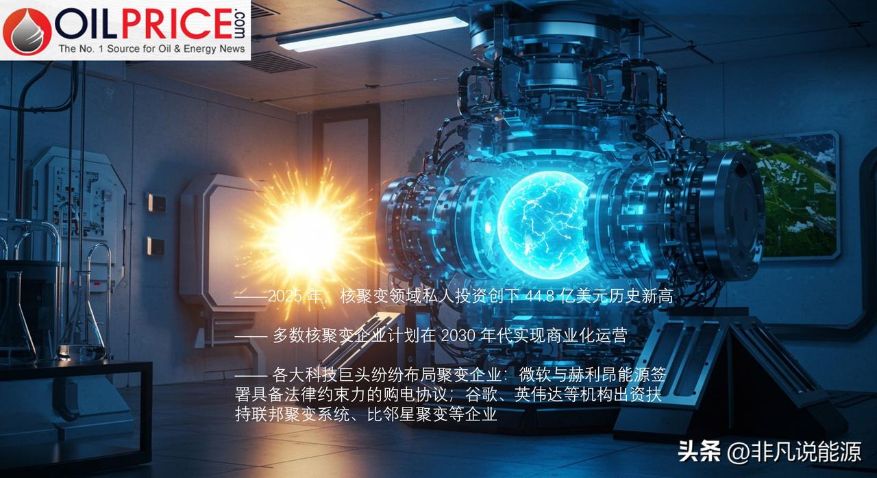 2025年全球核聚变投资激增 69%，总额达 45 亿美元

2025 年，全球