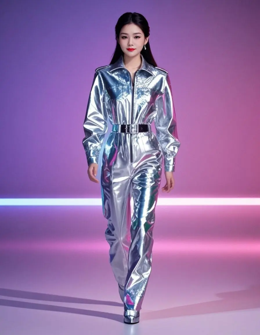 AI银幻型格 夜很美风很温柔 情绪写真人像 甜美可爱女孩