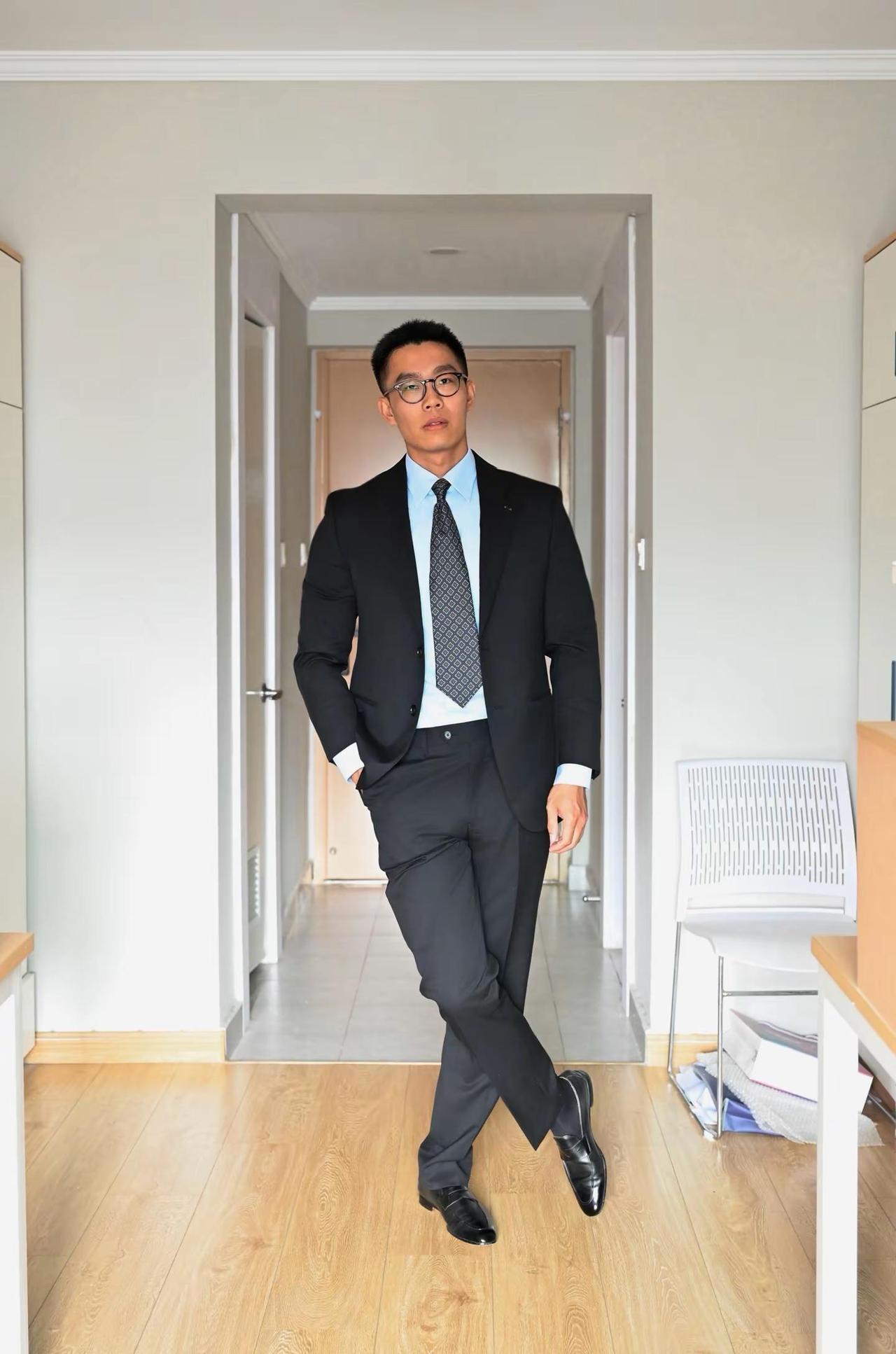黑色outfit.正装控 正装男