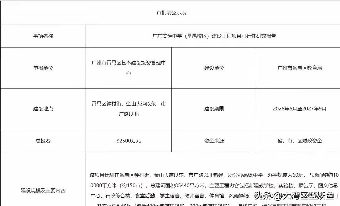 市广路的家长最近怕是睡不着了——省实第三个高中校区砸到番禺钟村，地图上一画，刚好