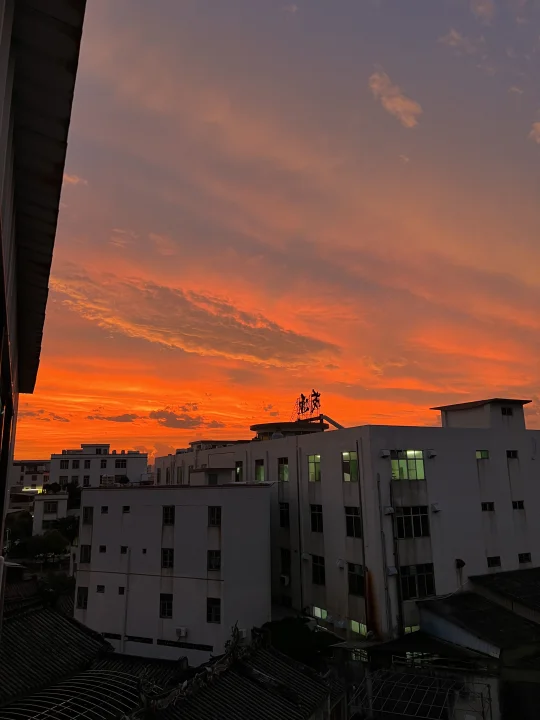 想看看你们的夕阳