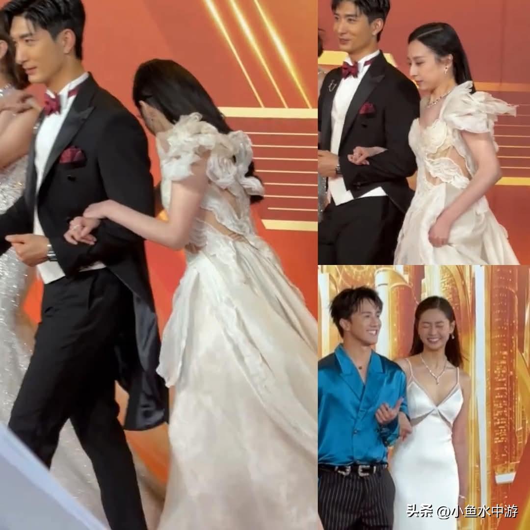 中国香港大降温 ，女明星晚礼服走红地毯冻到失去表情管理了， 女明星也怕冷[捂脸]