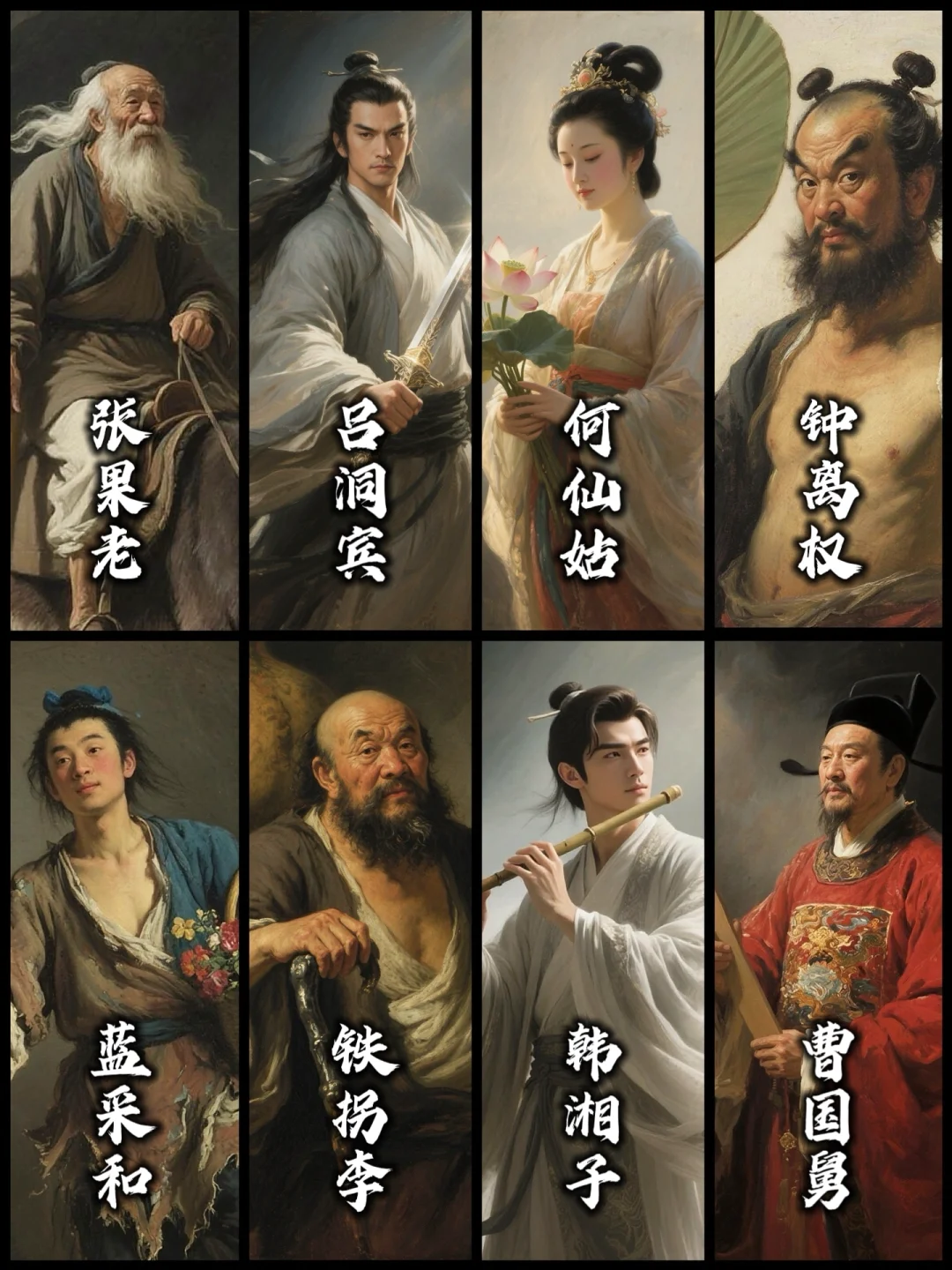 还原【道教中的八仙】，神通天团都是些啥来头？