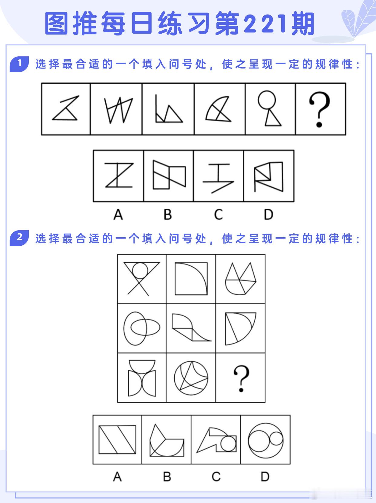 图推类比每日练习第221期图推难度：☆☆类比难度：☆☆开学元气加油站决战公考省考