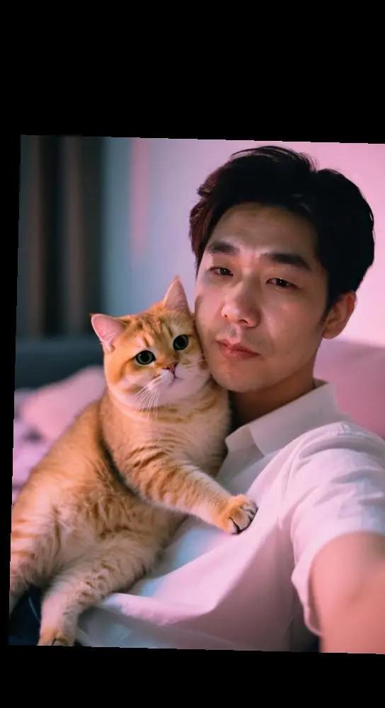 想要贴贴的猫咪，太可爱了吧