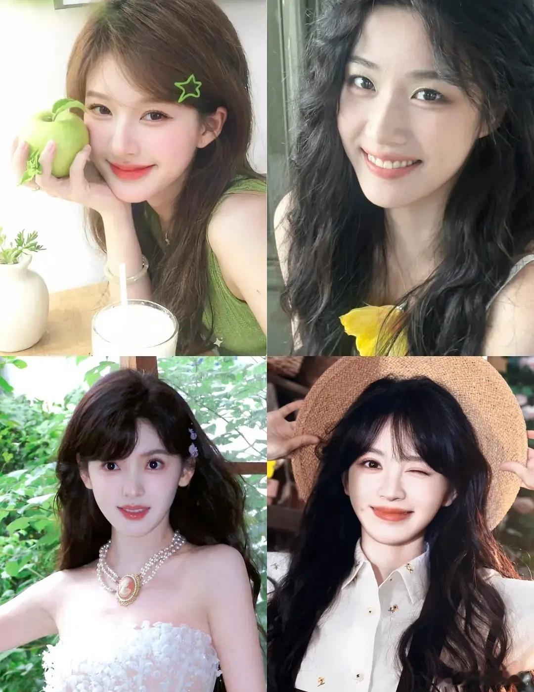 网友评选赵露思、卢昱晓、章若楠、田曦薇为95🌸四大甜妹，在我印象里95🌸除了