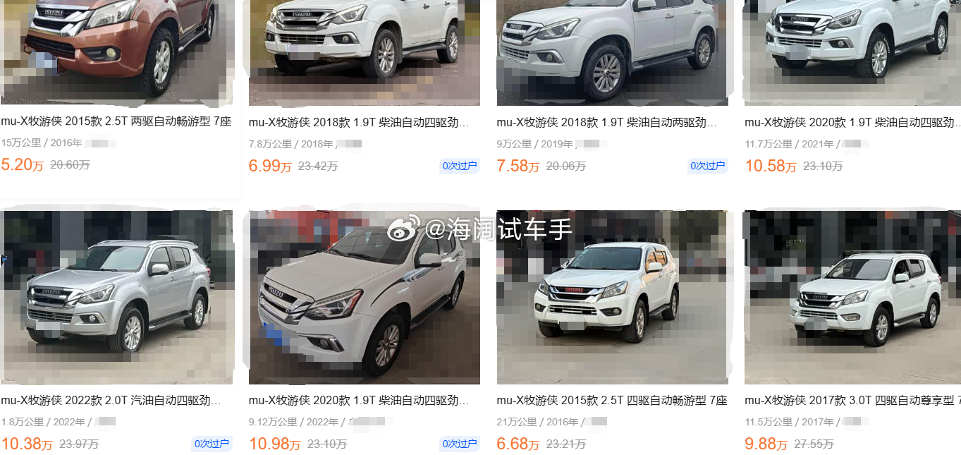 牧游侠的二手车报价~~~这车运作成这样有些可惜了！！！ 海阔试车超话