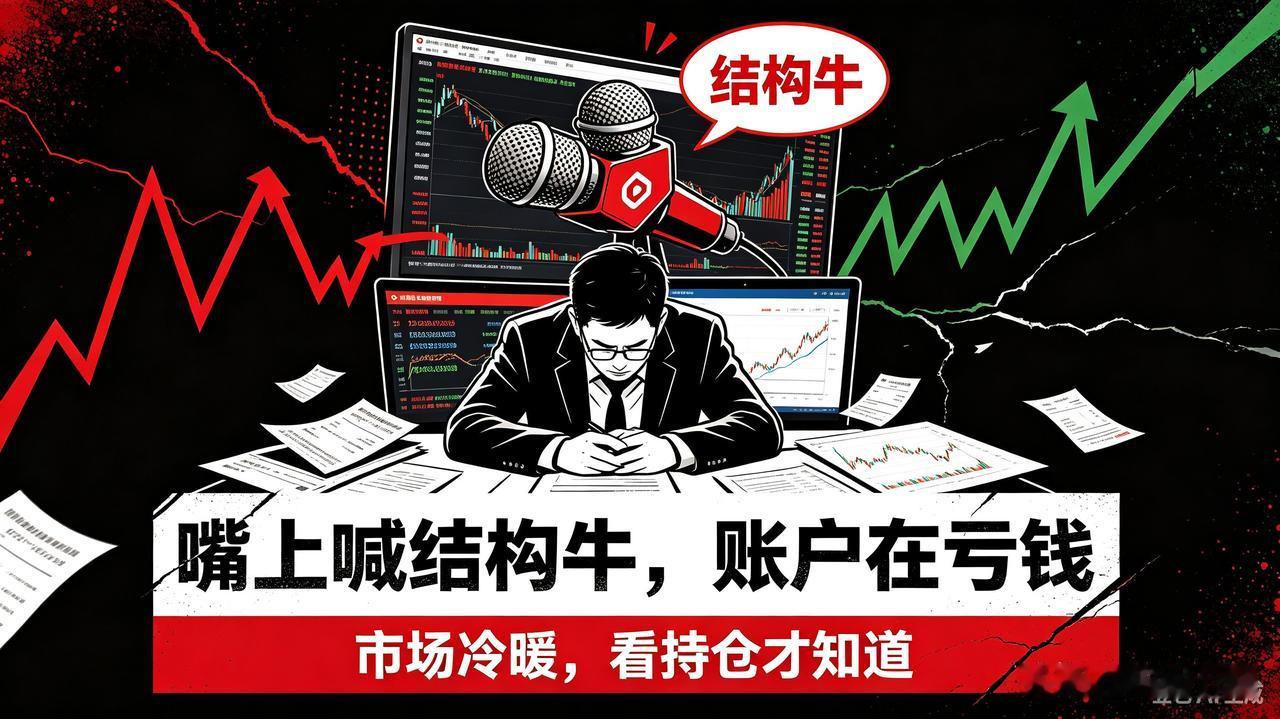 标题：别自欺欺人！所谓牛市、结构牛，只是大V和散户的自我安慰
 
现在网上随处都