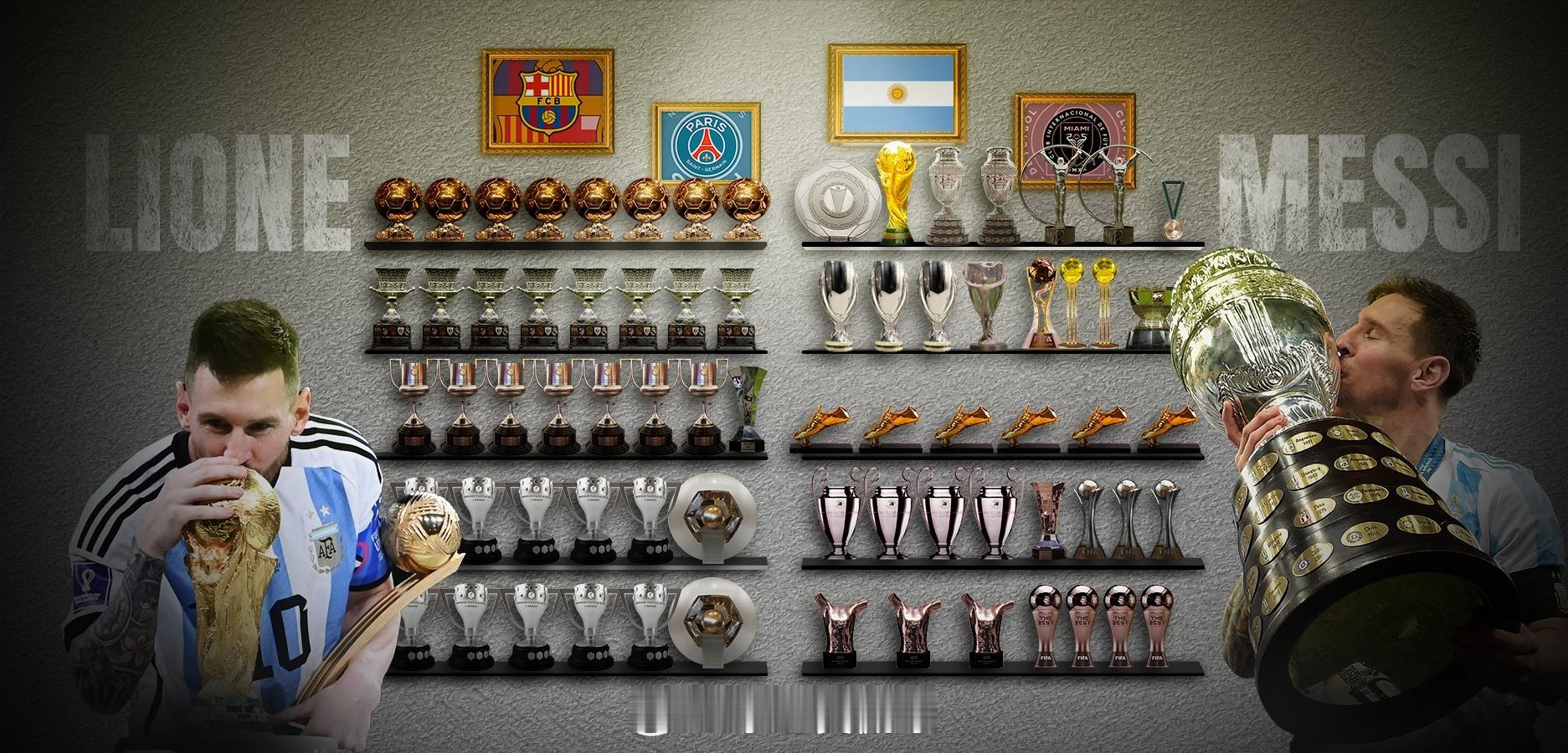 冠绝天下🤴37岁梅西夺得生涯第46冠，继续独居历史第一！ 美职联最新一轮，迈阿