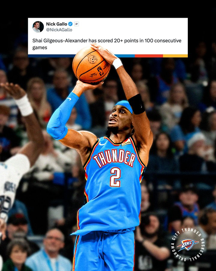 任嘉伦预测nba总冠军雷霆战胜灰熊亚历山大连续100场至少得20分  亚历山大连