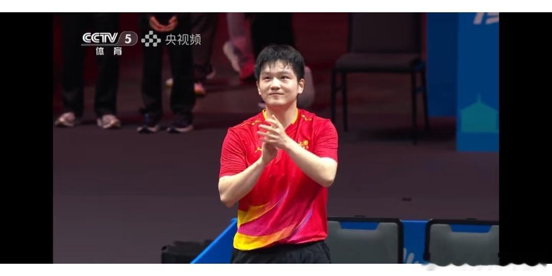 恭喜小胖卫冕全运会男单感觉经历了一些事，德国归来之后更强大了林诗栋海南第一人也很