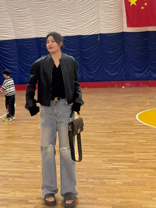 178cm160斤高大壮姐妹加长显瘦牛仔裤