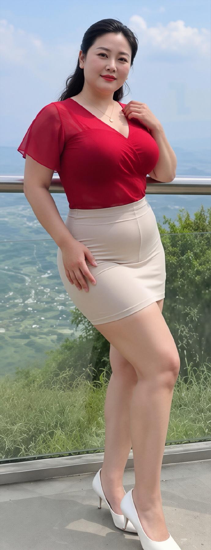 微胖熟女ootd
