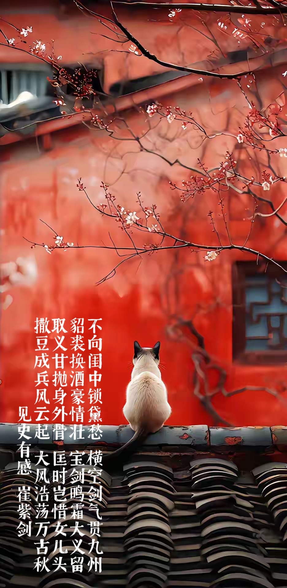 不向闺中锁黛愁，横空剑气贯九州。貂裘换酒豪情壮，宝剑鸣霜大义留。取义甘抛身外骨，