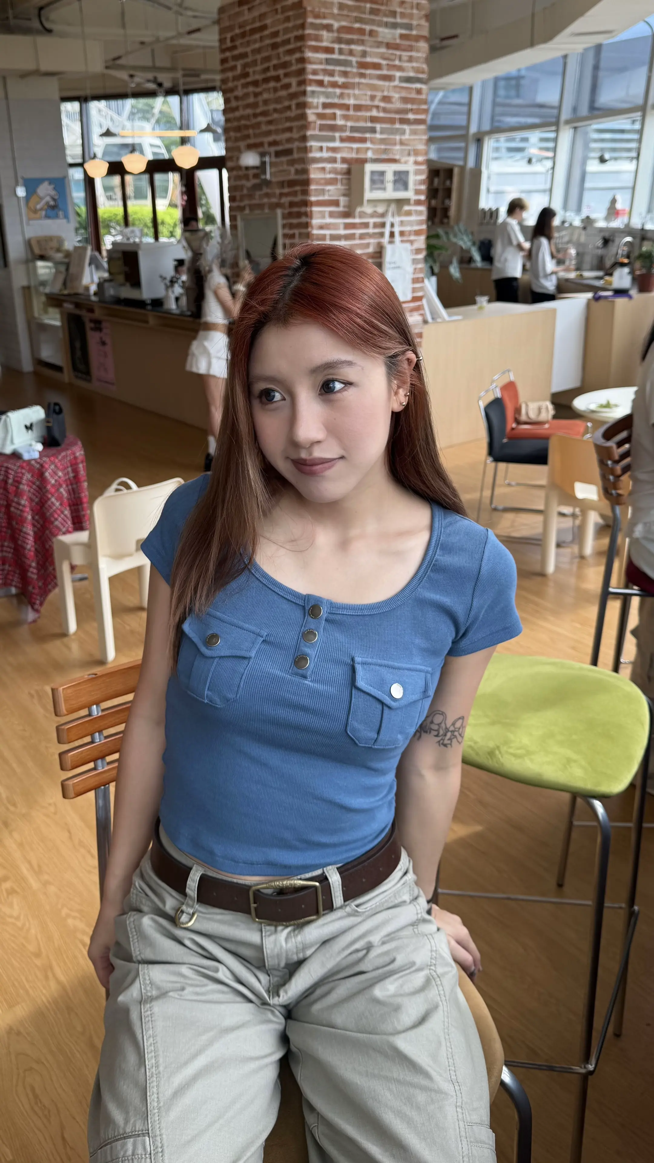 夏天一抹蓝。
