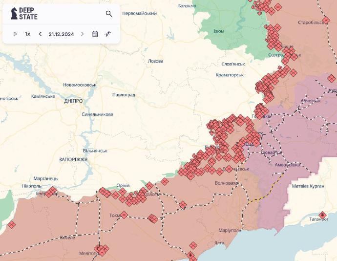 🔻日前著名乌克兰方战争地图频道 DeepState 🇺🇦 宣布频道被乌克兰