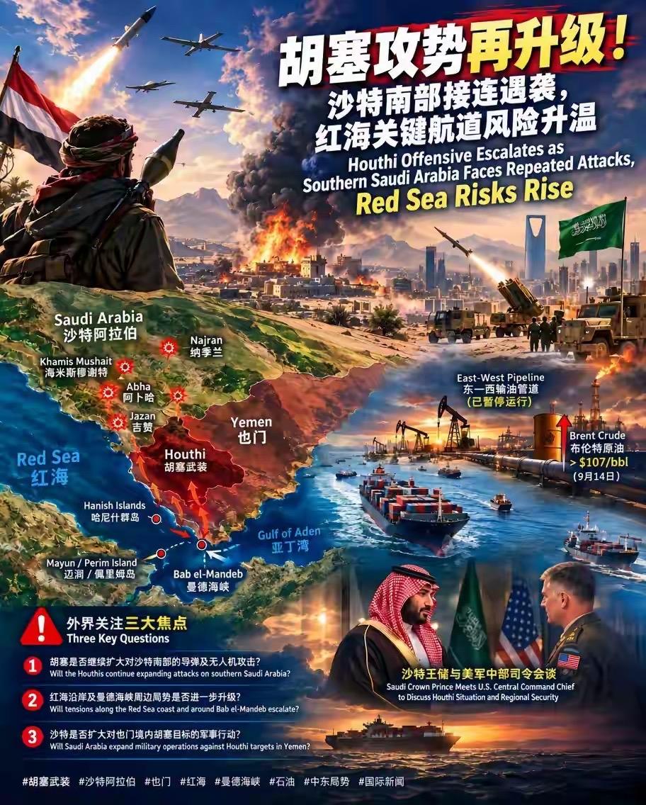 曼德海峡落入胡塞手中，美国退出中东倒计时！沙特被逼到墙角：想活命，得找中国

一