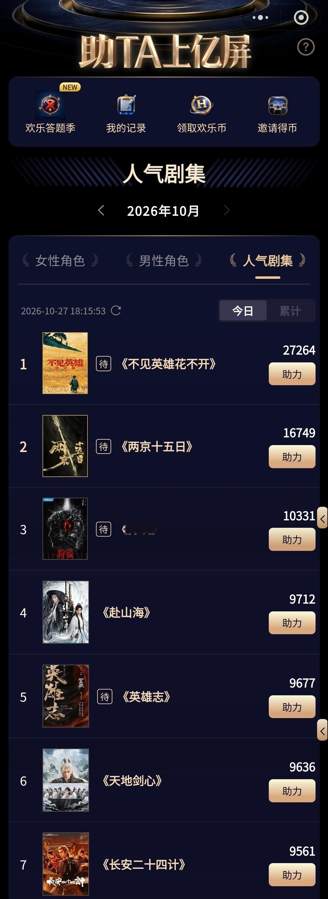内娱难得一见的名场面，欢网人气剧集TOP7全部是成毅的剧！霸榜屠榜，实力一目了然