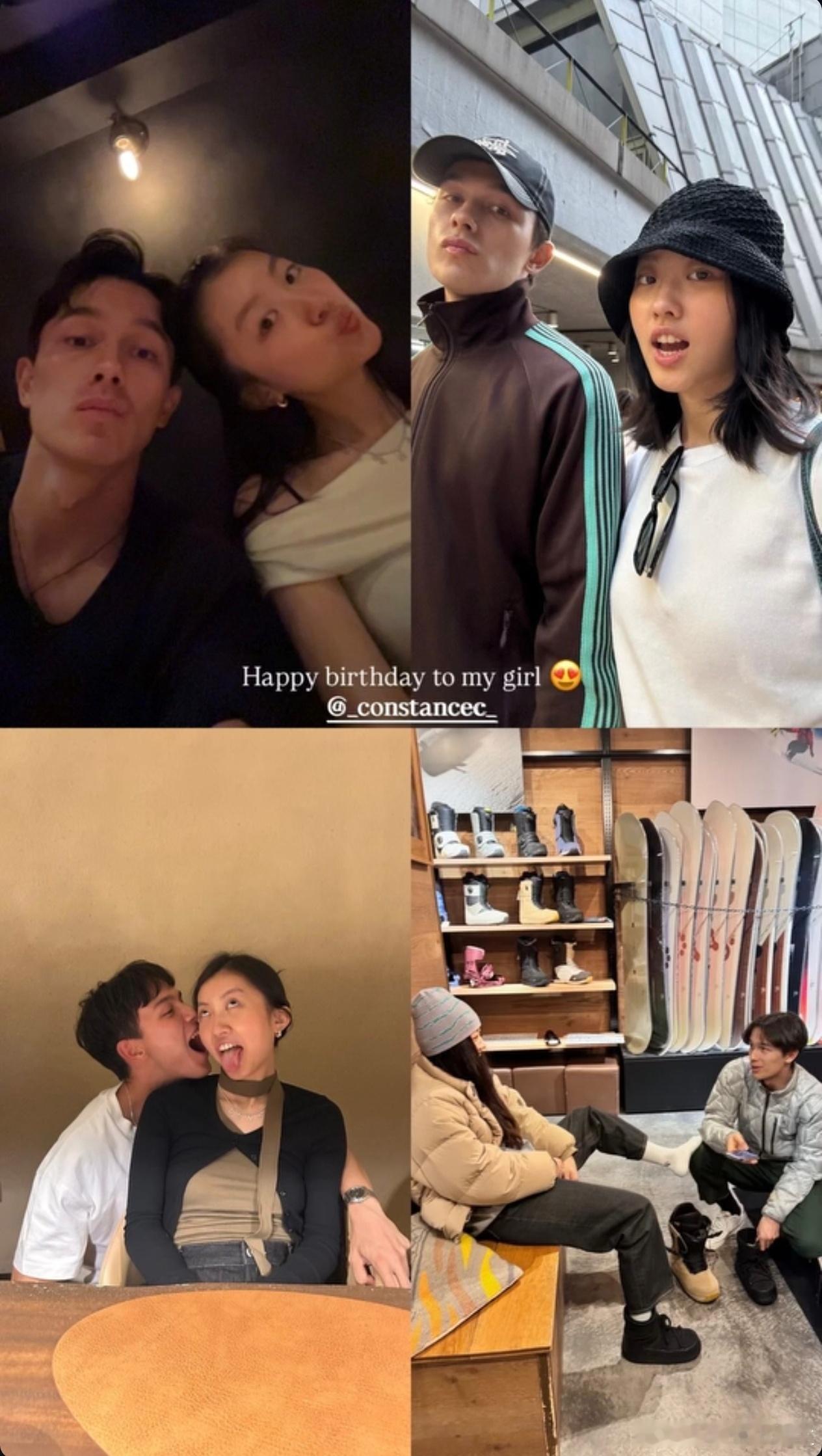 陈奕迅女儿与男友秀恩爱男友为陈康堤庆生 陈奕迅女儿21岁生日，男友为陈康堤庆生，