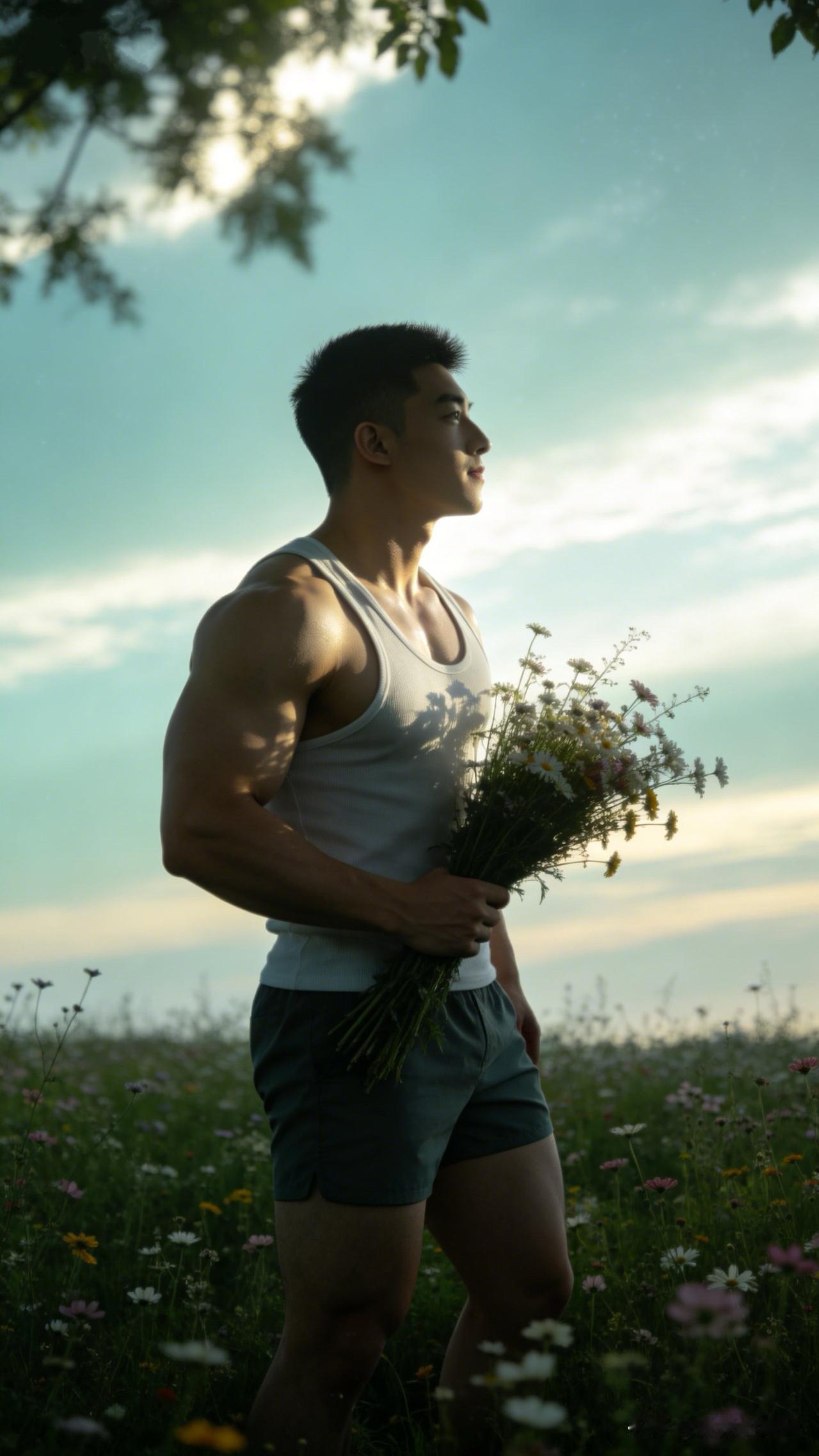 分享一组迷人的男神照片找一处静谧的地方，享受盛夏的热烈与凉爽