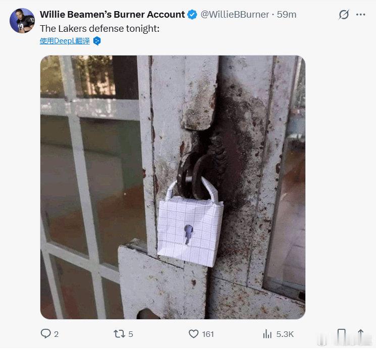 国外网友评价今天湖人队的防守。