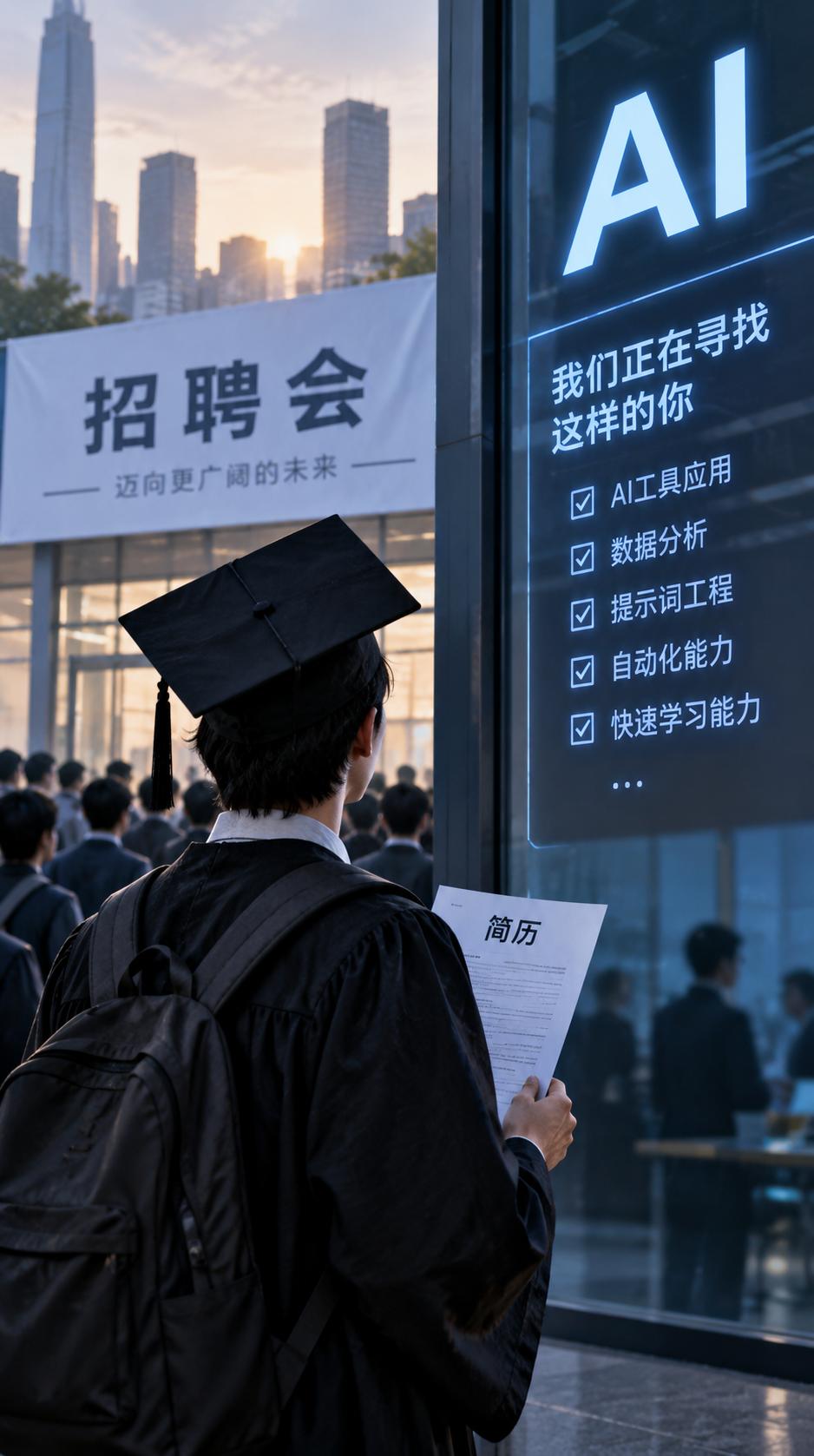 1270万毕业生进入就业市场，AI又把第一份工作的门槛抬高了

今年中国普通高校